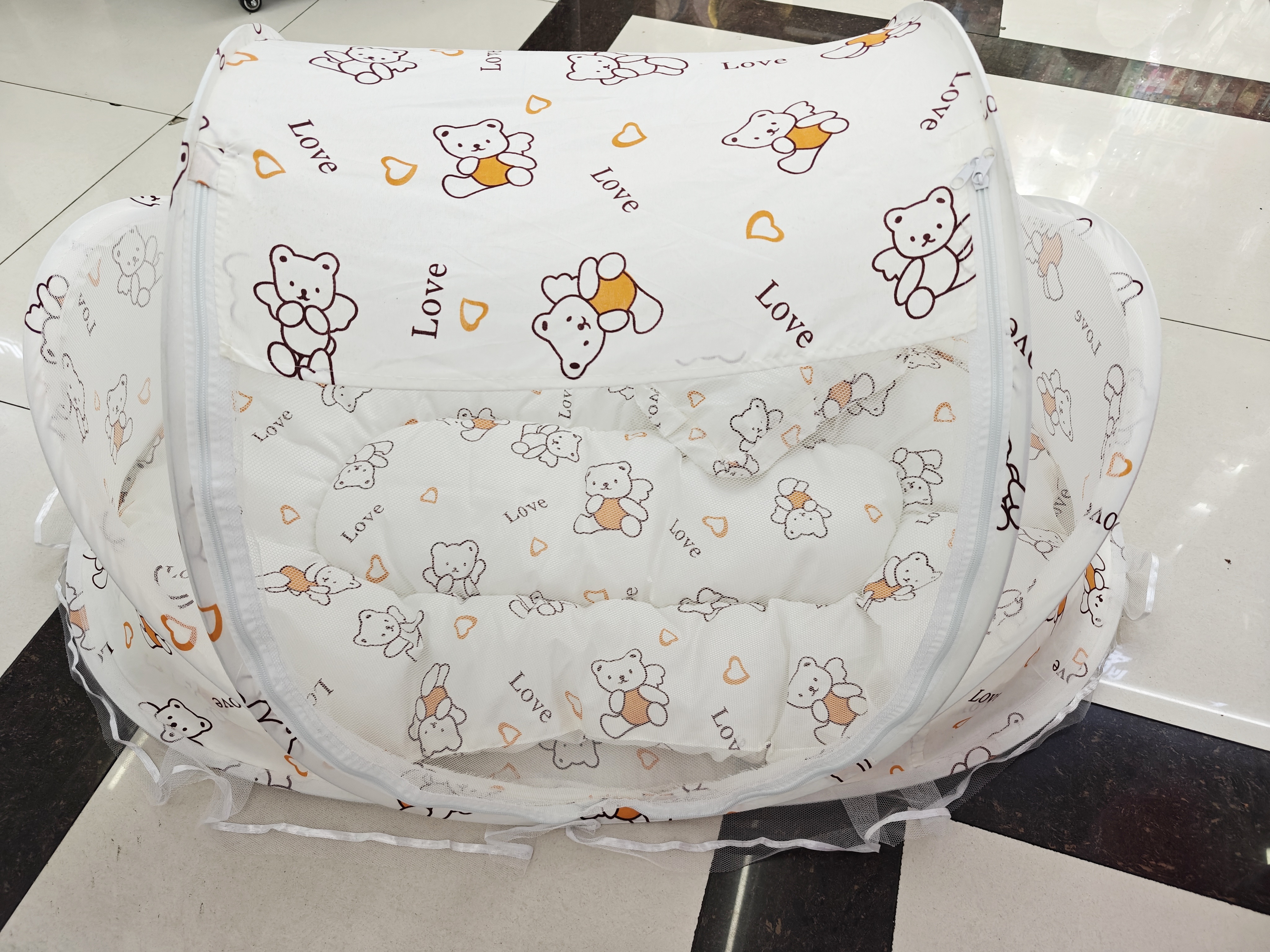 Jiaobao Big Bear Three Piece Baby Mosquito Net Set