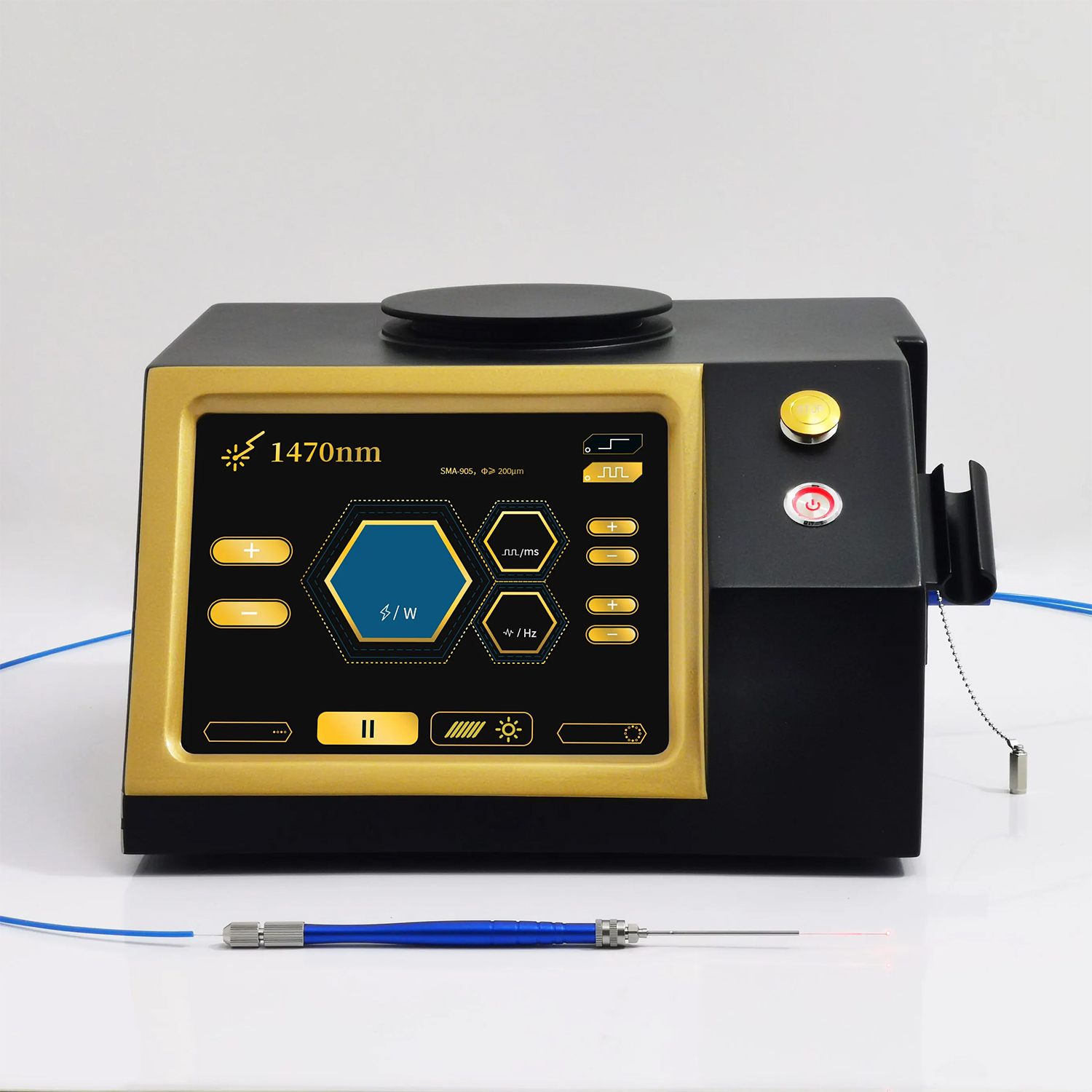 New Upgrade 1470Nm Diode Laser Lipolysis Liposuction Weight Loss Fat Removal Face Contouring 12W Endolaser Optic Fiber Coupling Beauty device