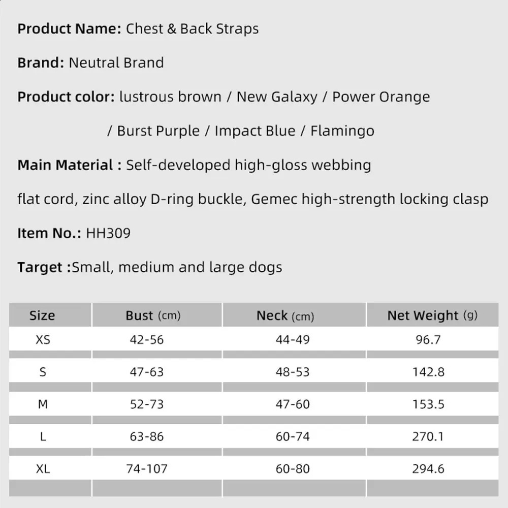 Pet Fashion Dog Harnesses For Medium And Large Walking Dogs Portable n Safety Chest Harness Colorful Collar Accessories 250320