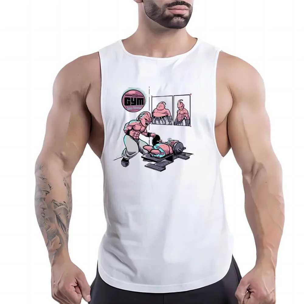 Y2k printed vest breathable basketball sleeveless outdoor sportswear mens sportswear summer quick drying fashion casual Fnaf X250324