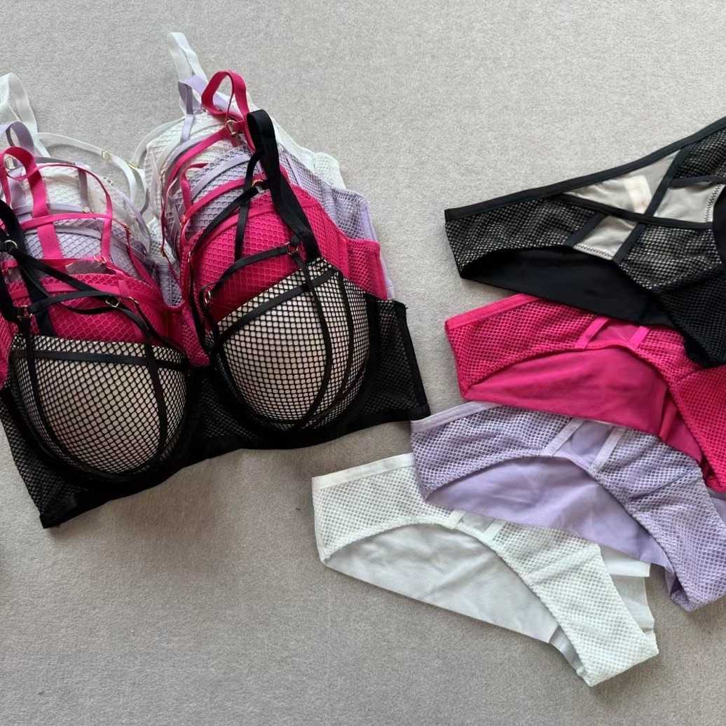 Sexy strap chest bra set, French style gathering and highlighting bra, push up bra 250315