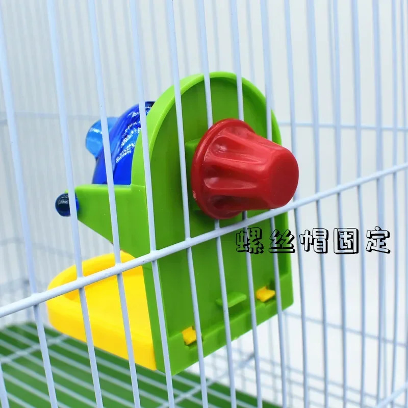 1 pet bird toy for parrots birdcage feeders intelligent and fun training leaking food props random color accessories 250320
