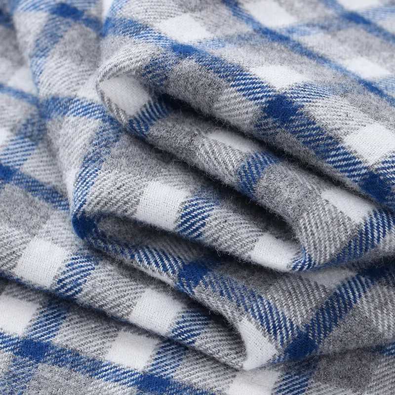 2024 high-quality 100% pure cotton Plus size 5xL mens long sleeved shirt fashionable plain casual striped dress business work mens shirt X250324