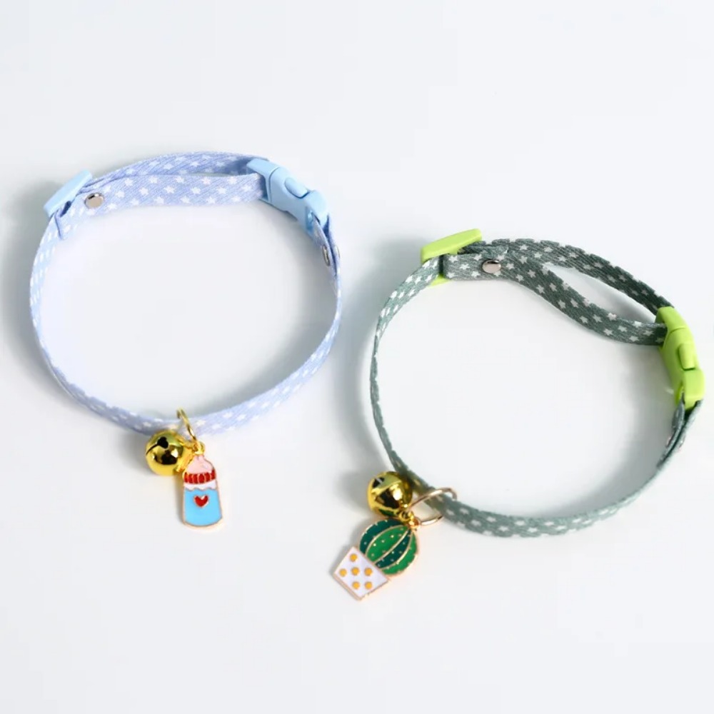 Fruity Avocado Pendant Dog Collar for Small Dogs Pet Cat Collars with Bell Cat Accessories Pet Supplies