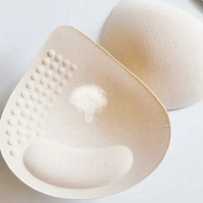 1 pair of latex breast pads breathable bra pads detachable womens sports cup bra pads or swimsuit insertsXJ250324