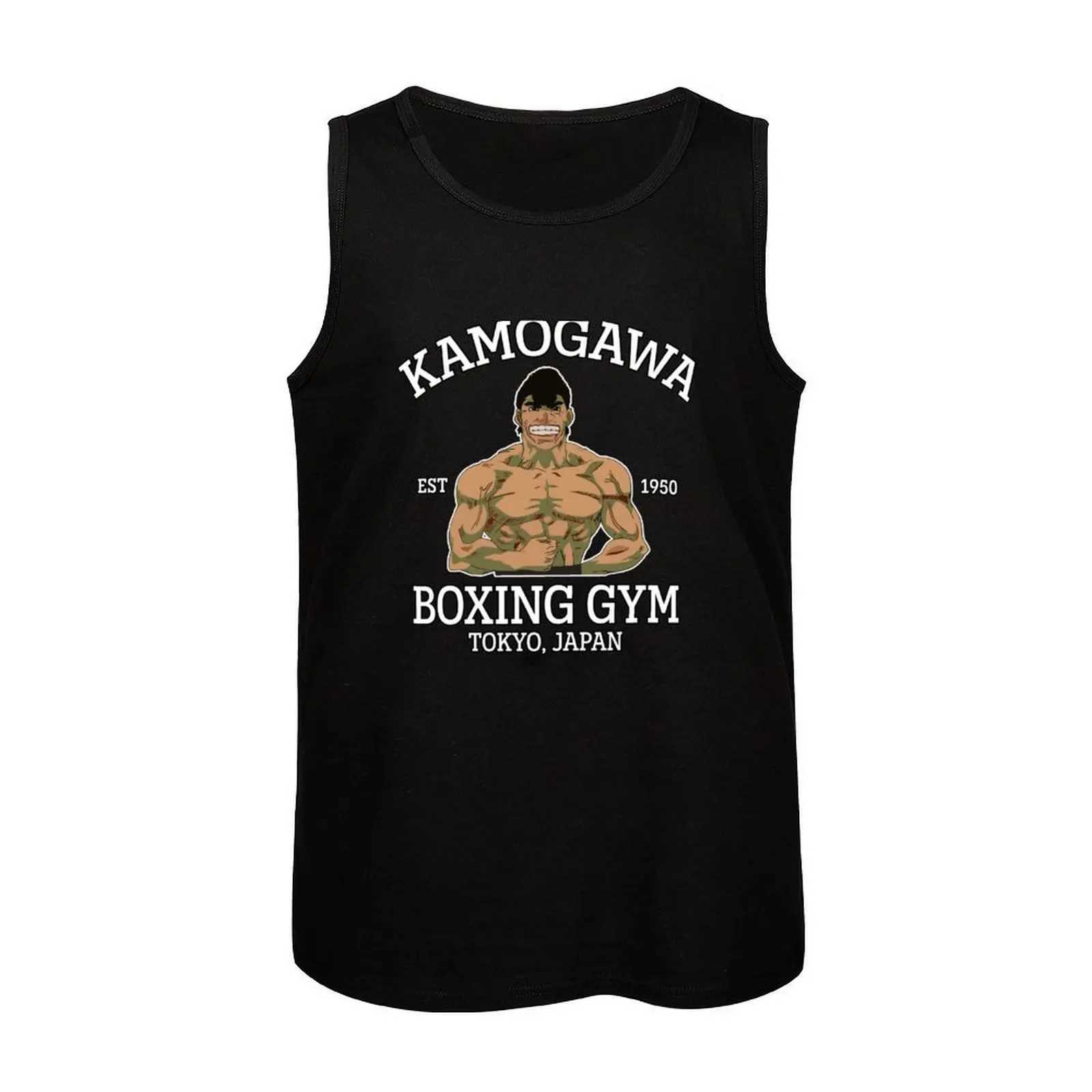 Kamogawa Boxing Gym Takamura Tank Mens Clothing Sleepless Shirt Mens Gym Mens T-shirt Anime X250324