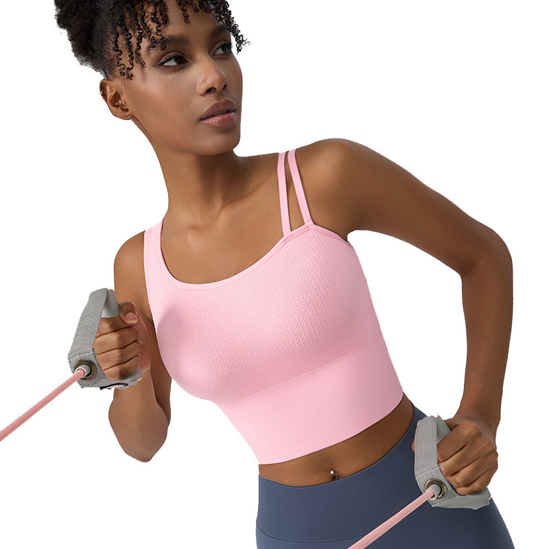 2025 New Outdoor Sports Bra Integrated Leisure Vest Designer Training Fitness Party Top Beach Women's Sports Vest