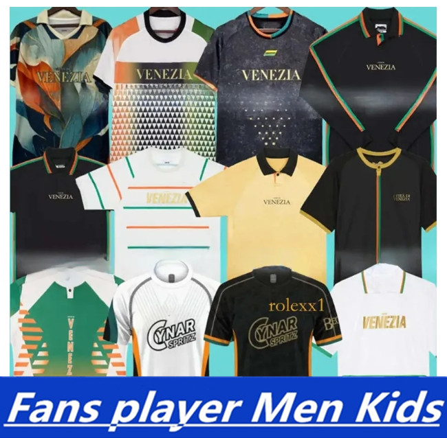 21 22 23 24 25 Venezia FC Soccer Jerseys golden ARAMU FORTE Venice 2024 2025 BUSIO Football Shirts home away 3rd Adukt Kids Kit Uniforms beautiful jersey 66