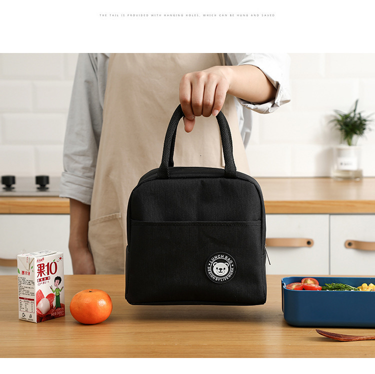 2025S Fashion Designer Bento Box Office Workers Bag For Women Insulated Lunch Box Bag Aluminum Foil Ice Pack