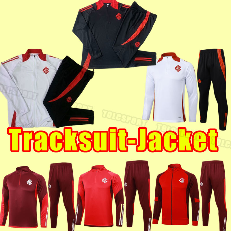 24/25 Sport Club Internacional soccer tracksuits 2024 EDENILSON WANDERSON TAISON V.CUESTA R. DOURADO WESLEY D'Alessandro Long sleeve Tracksuit training jacket
