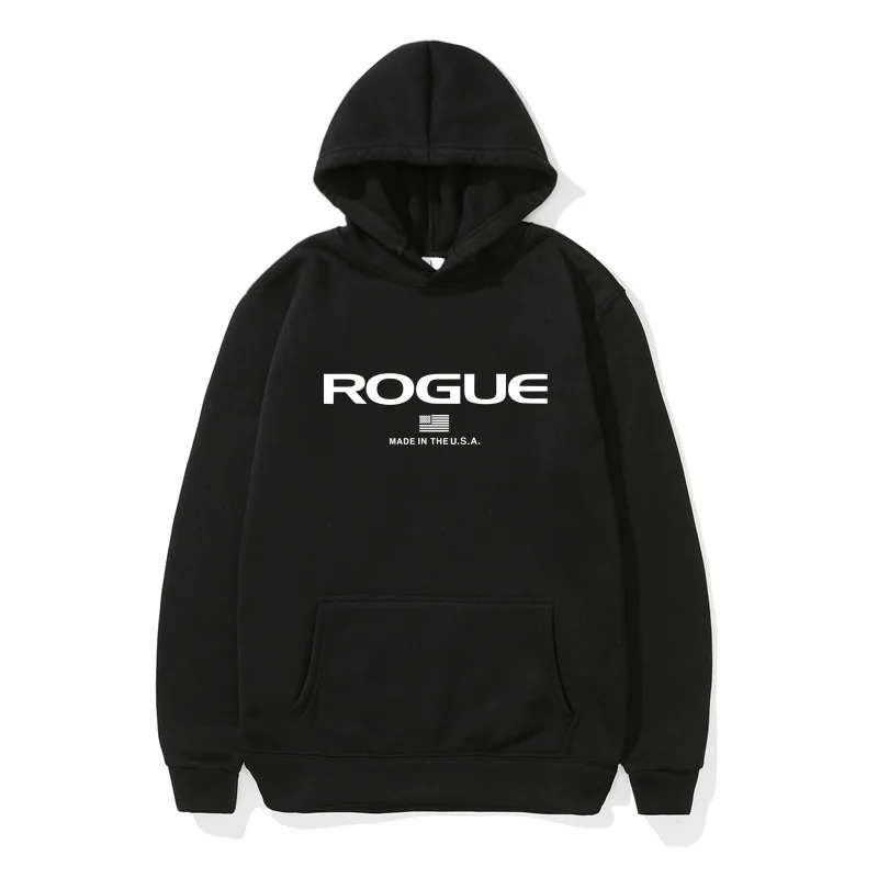 2025 Hoodie Mens Sports Rogue Fitness Hooded Sweater Cotton Fleece Men Pullovers Hip Hop Sweatshirt Clothing 250318