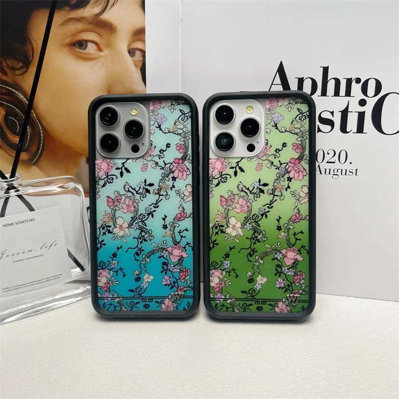 Wildflower Cartoon cute phone case for iPhone Fruit Flower 12 13 14 15 16 Pro Max 14 Plus Strawberry phone case Z250324