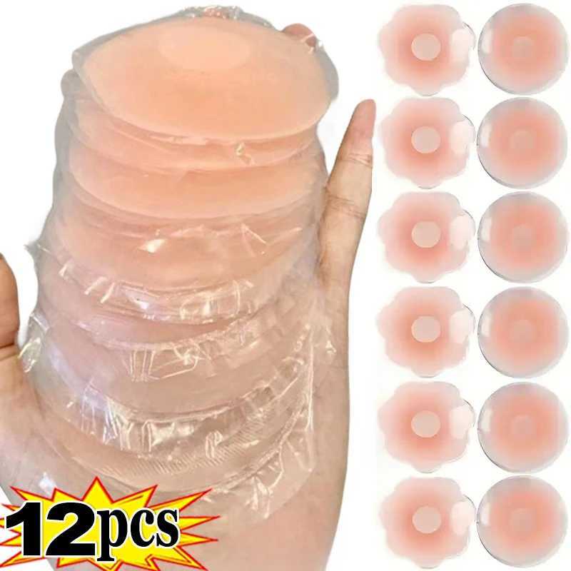 Silicone Nipple Cover Womens Reusable Breast Underwear Bra Stickers Womens Invisible Petal Lifting Adhesive Pad Chest StickersXJ250324