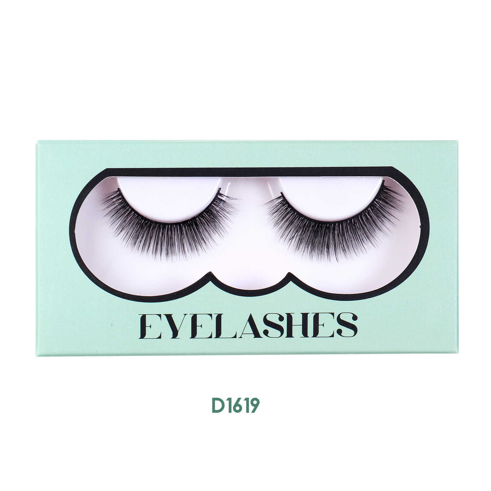 New 3D synthetic false eyelashes set thick curly messy simulated eyelashes W250324