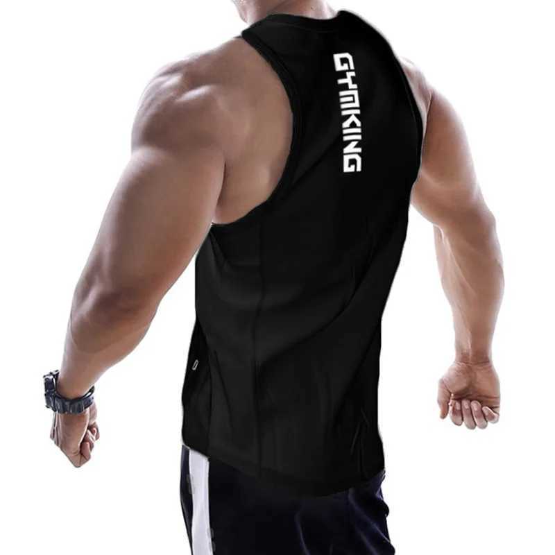 Fitness clothing mens muscle shirt cotton mens vest fitness mens sportswear vest sleeveless vest X250324