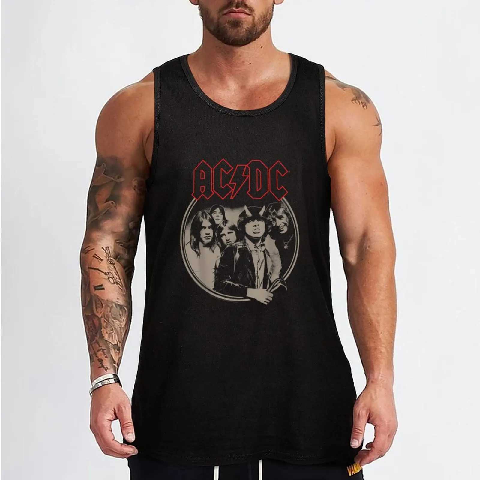 Retro H Ac_Sc Frame Tank Top T-shirt Mens Bodybuilding Mens Gym Cool Thing X250324