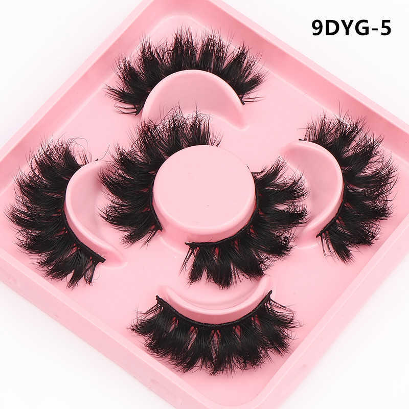Wind Three Pair Cat Eye 3D Stereoscopic Multi Layer Curling False Eyelash Makeup Stage Makeup Mixed Blood Makeup Eyelash W250324
