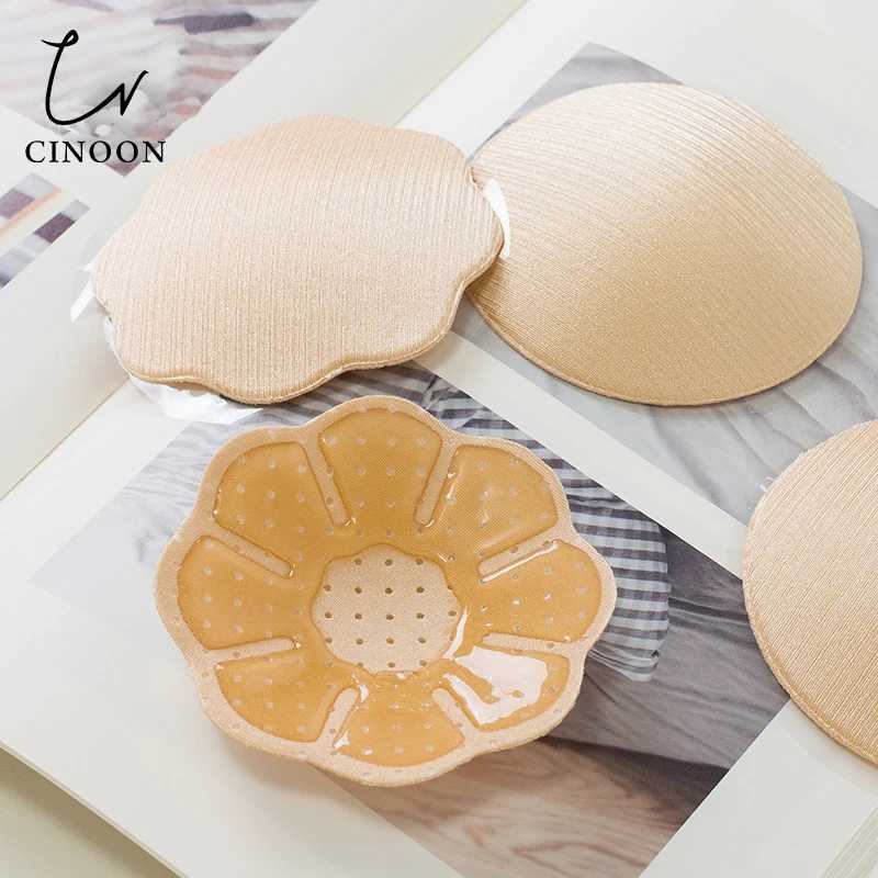 CINOON reusable womens breast petals Nipple cover invisible adhesive strapless backless breast pads party dress skinXJ250324