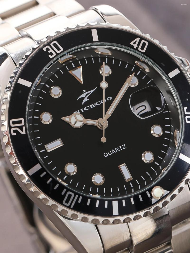 Wristwatches Luxury Business Men Watchs Stainless Steel Calendar High-end Vintage Classic Casual Quartz Movement Couple Wristwatch