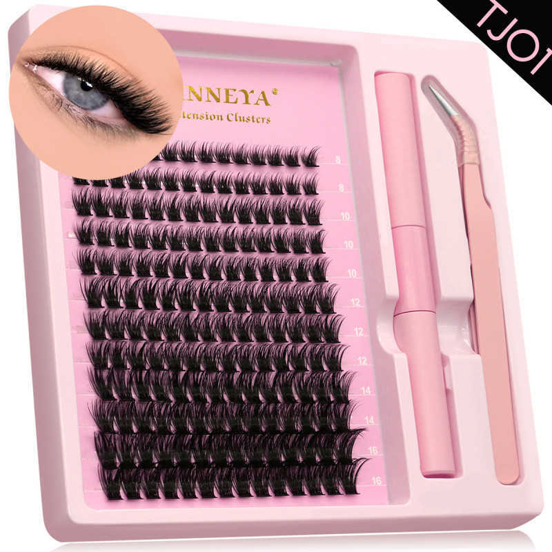Wind Eyelash False Eyelash Thick Curling Barbie Simulation Super Soft Fairy Eyelash Beginner Encryption Combination Set W250324