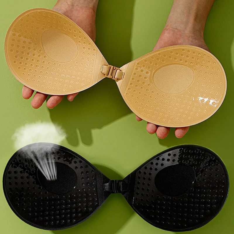 Silicone Nipple Patch Strapless Up Push Underwear Invisible Womens Underwear Bra Nipple Cover Patch Black Skin Color Seamless CupXJ250324