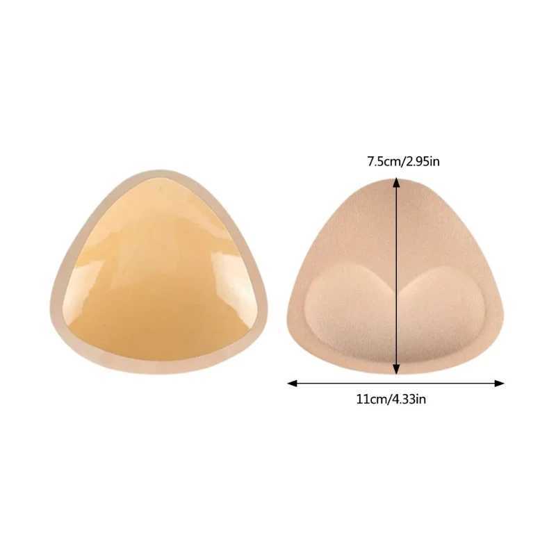 Womens double-sided adhesive bra pad insert breast augmentation lifting bra insert silicone push pad for swimsuit sports saggingXJ250324
