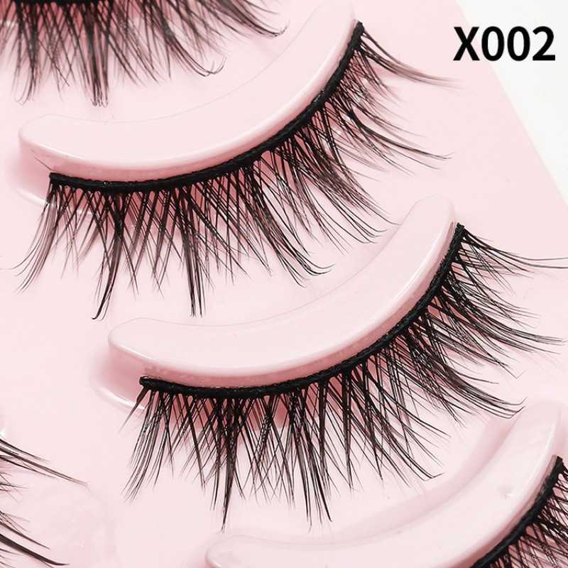 Sharp pointed little devil fake eyelashes natural simulation Barbie novice daily nude makeup manga COS eyelashes 5 pairs set W250324