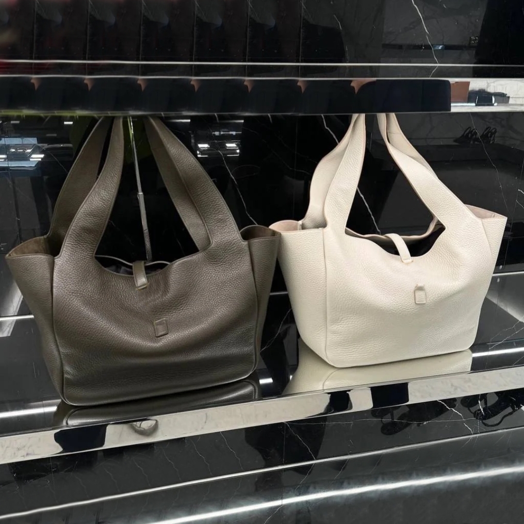 BEA Tote Designer Bag Grained Leather Totes Women Handbag Shoulder Large Purse Travel Shopping Bags