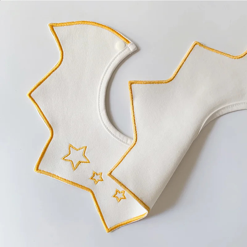 3 pieces/batch baby boys and girls bib cotton Christmas star Saliva towels soft splicing work adjustable for Burp clothes 0-24M 250324