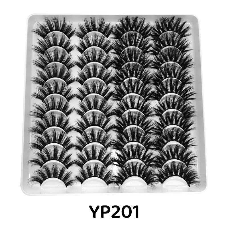 DINGSEN False Eyelash Multi layer 3D Stereoscopic 20 Pair Eyelash Cross Curling Eyelash Lifting Eyelash W250324