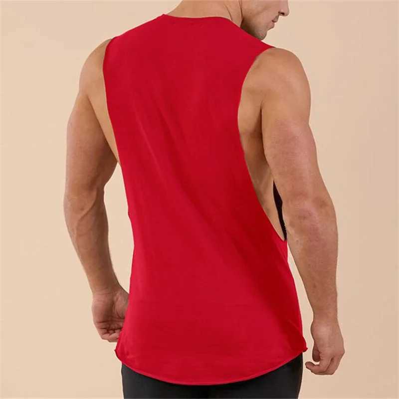 Mens Cartoon Gym Straps Summer Fitness Solid Clothing Loose O-neck Sleeveless Tank Top X250324