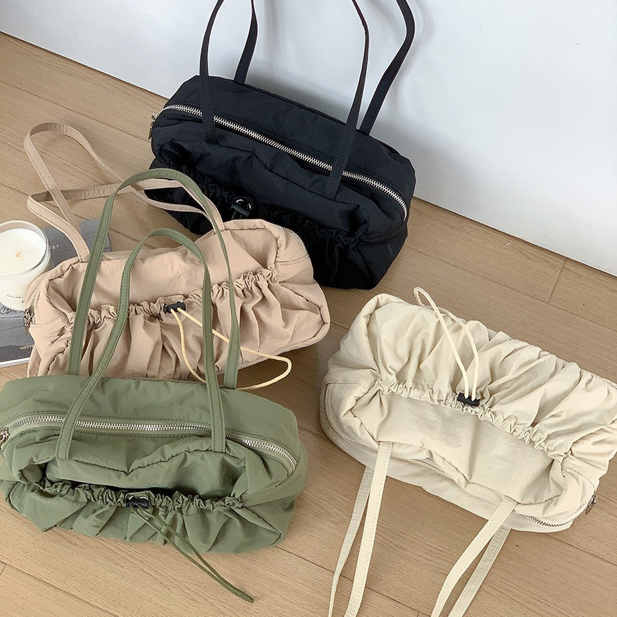 Pleated High-grade Underarm Bag Niche Commuter Tote Shoulder Bag Femininity New Large Capacity Nylon Bag Woman