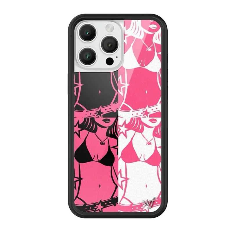 New Wildflower cute love cartoon phone case for iPhone 12 13 Pro 14 Pro Bear Star 15 Pro 16 Plus 15 Pro Max WF Bott Z250324