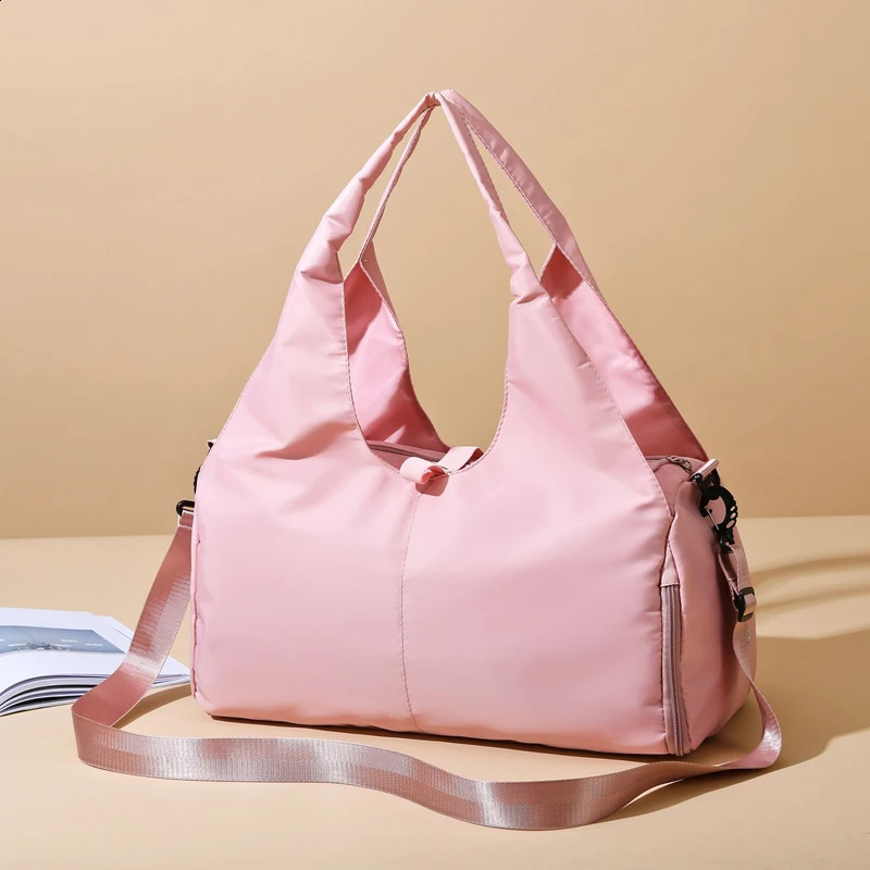 Women Large Capacity Travel Handbag Casual Multi Layer Pockets Shoulder Bag Girls Sports Yoga Luggage Storage Duffle Pack Tote 250314