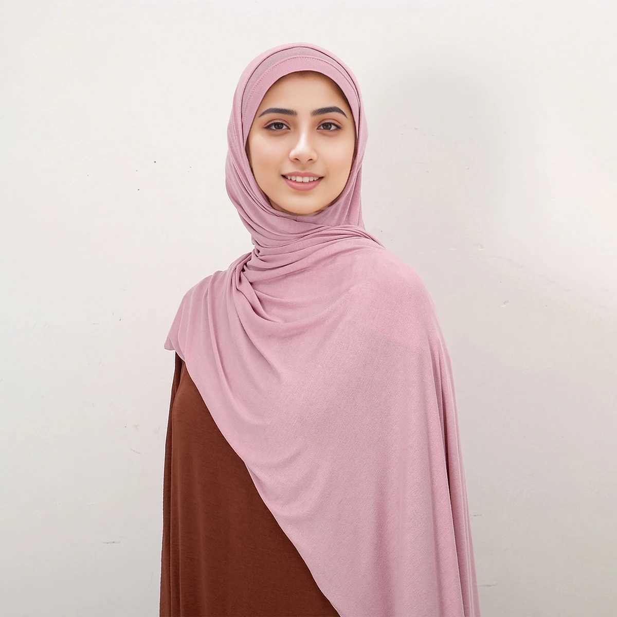 New Muslim chiffon headscarf hooded instant chiffon headscarf pin shawl headscarf X250324