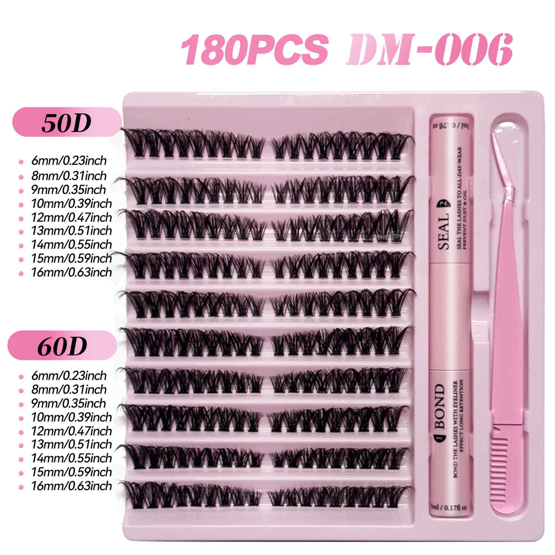 False eyelashes extended by 30D-100D single cluster segmented hair simulation thick and curled eyelashes W250324
