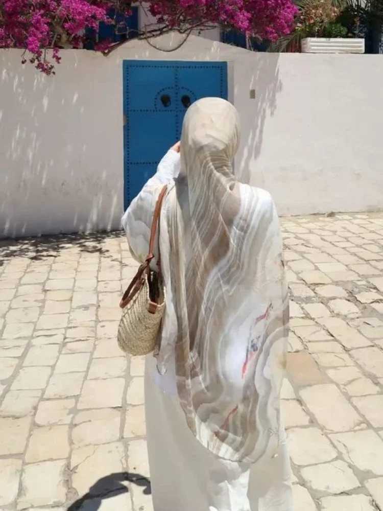 New agate stone printed Modal headscarf bra headscarf bra fashionable adhesive scarf wrapped in text chest headscarf X250324