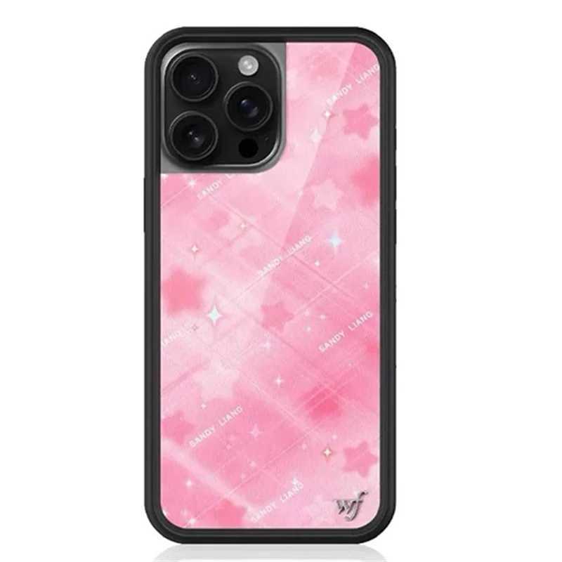 New Wildflower cute love cartoon phone case for iPhone 12 13 Pro 14 Pro Bear Star 15 Pro 16 Plus 15 Pro Max WF Bott Z250324