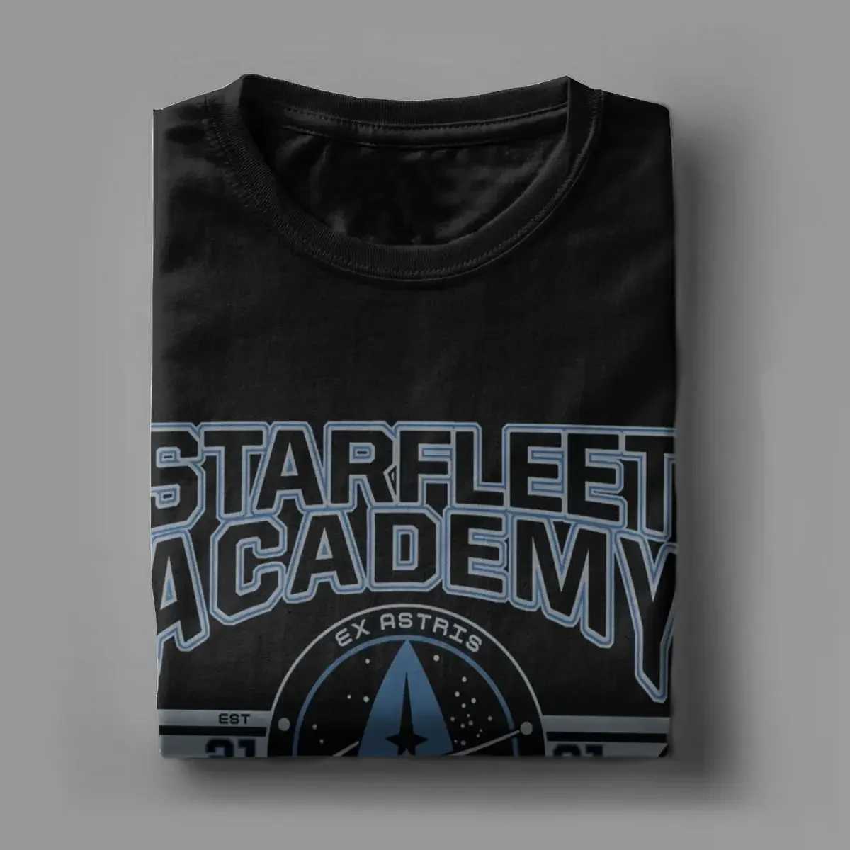 New Mens T-shirt Star Treks Starflt Academy Earth Creative Pure Cotton T-shirt Short Sleve T-shirt O-neck Top Printing X250324