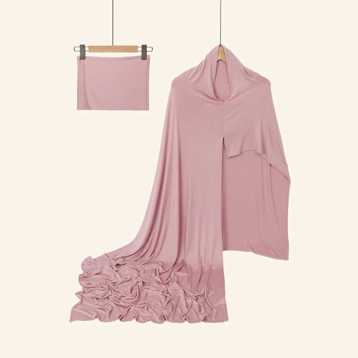 New Muslim chiffon headscarf hooded instant chiffon headscarf pin shawl headscarf X250324