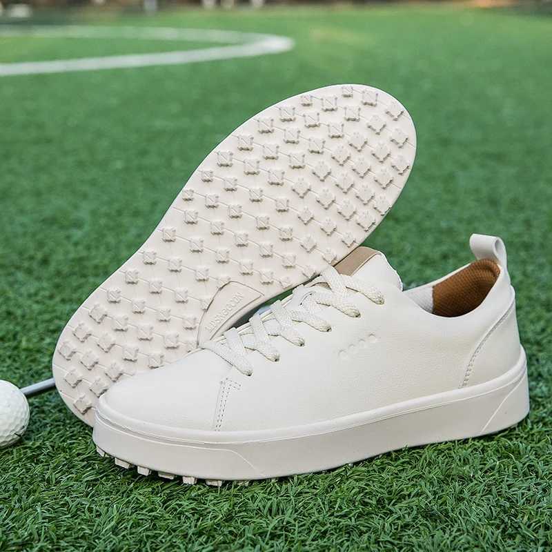 Professional Mens and Womens Golf Shoes Outdoor Mens and Womens Golf Players Leather Sports Shoes Black Brown Fashion Soft Y250322