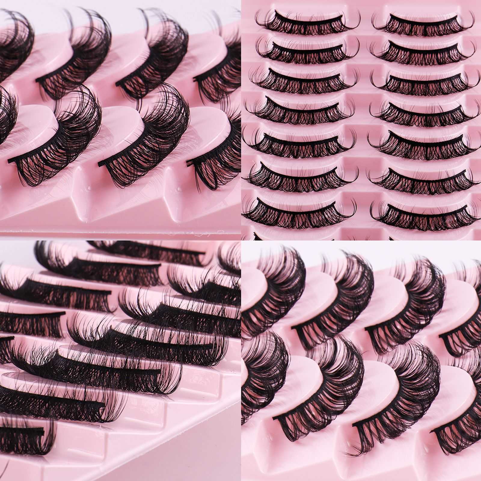 30 pairs of fake eyelashes daily curled eyelashes thick simulated natural synthetic eyelashes W250324