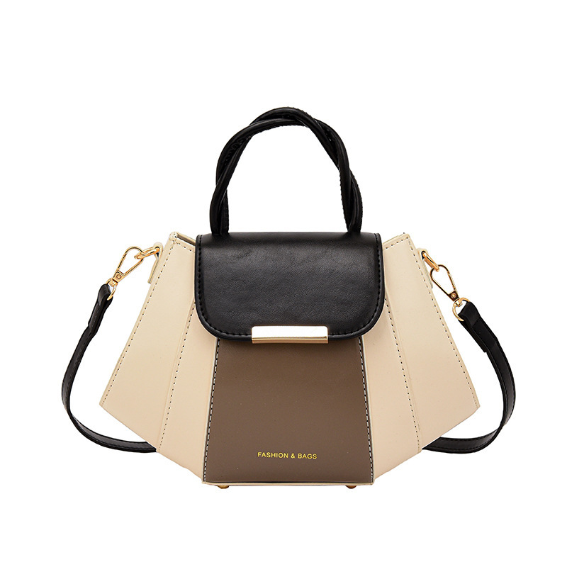 2025S Fashion Designer Color Blocking Versatile Hand Held Small Square For Women In Spring New Women S With Niche Design Crossbody Bag High End Textur