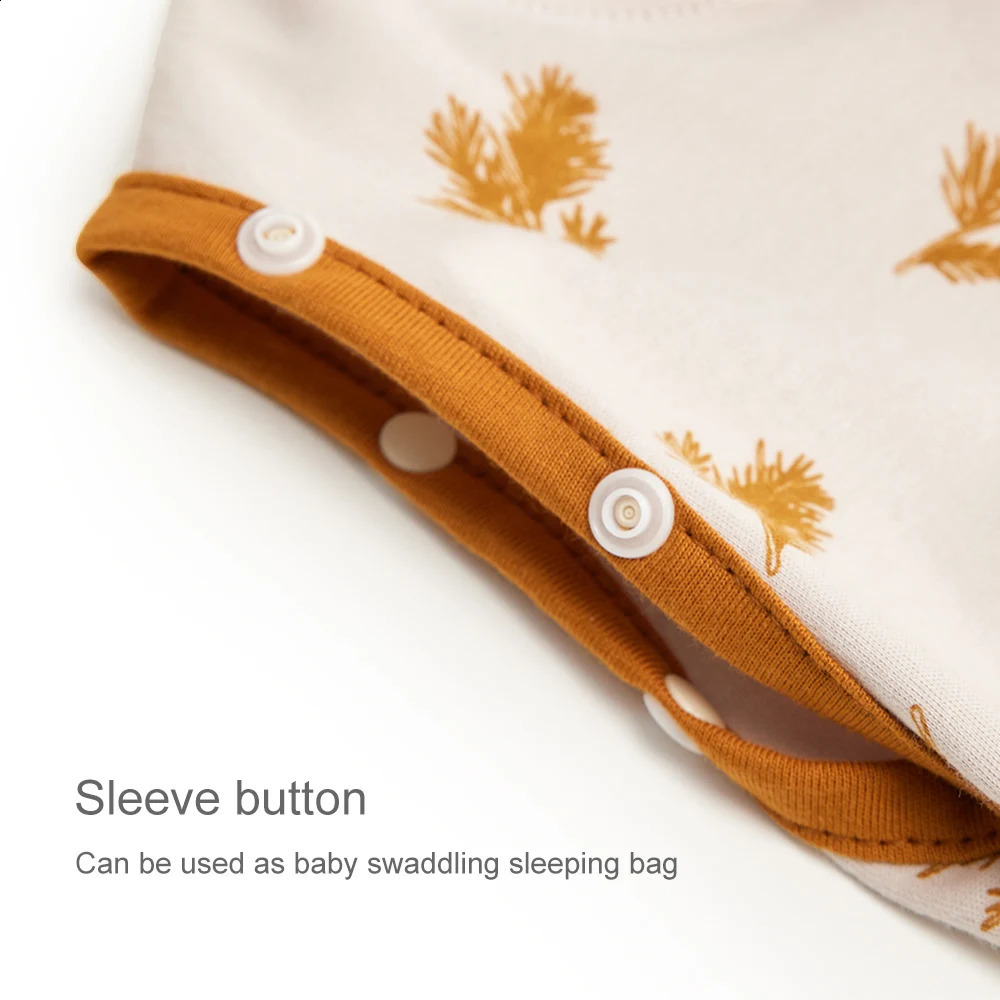 Baby sleeping bag 0-12 months cute cartoon baby birds nest packaging with detachable button 2-way zipper 100% cotton summer thin sleeping bag 250324