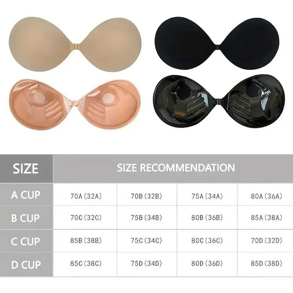 Push up front button adhesive bra bra lifting cushion cover adhesive chest tape chest sticker strapless braXJ250324
