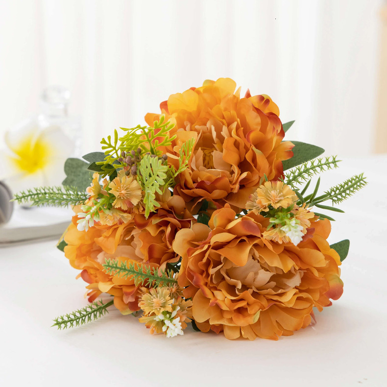 silk fake wers light table living p simulation wer arrangement bouquet beautiful