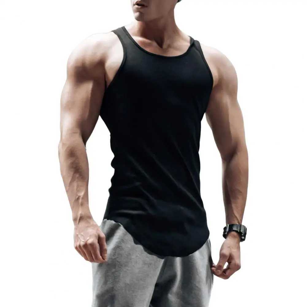 Mens summer vest sleeveless slim fit vest top wide shoulder strap shirt waist belt casual sports vest quick drying fitness top X250324