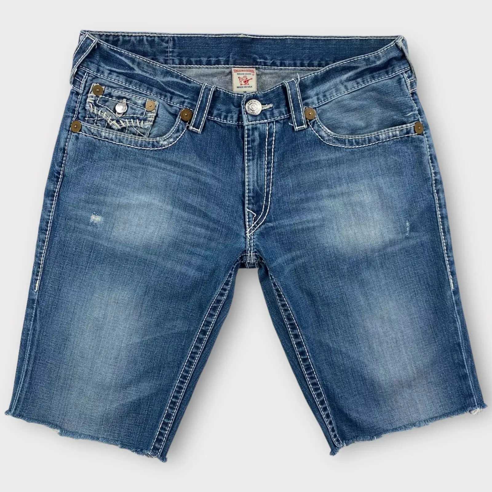 Retro Embroidered Short Clothing Product Cowboy Shorts Y2k Buddha Blue Shorts Pocket Jeans Harajuku Sports Pants Womens Clothing X250324