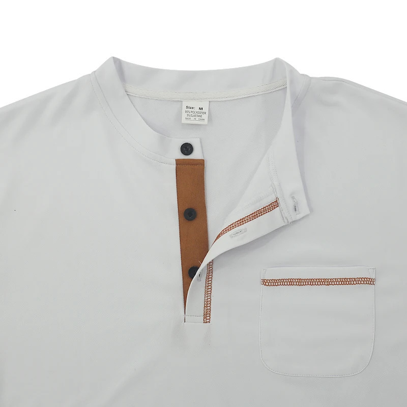 Cross border European and American mens standing collar casual long sleeved polo shirt for foreign exchange trading in the spring summer of 2024 25031