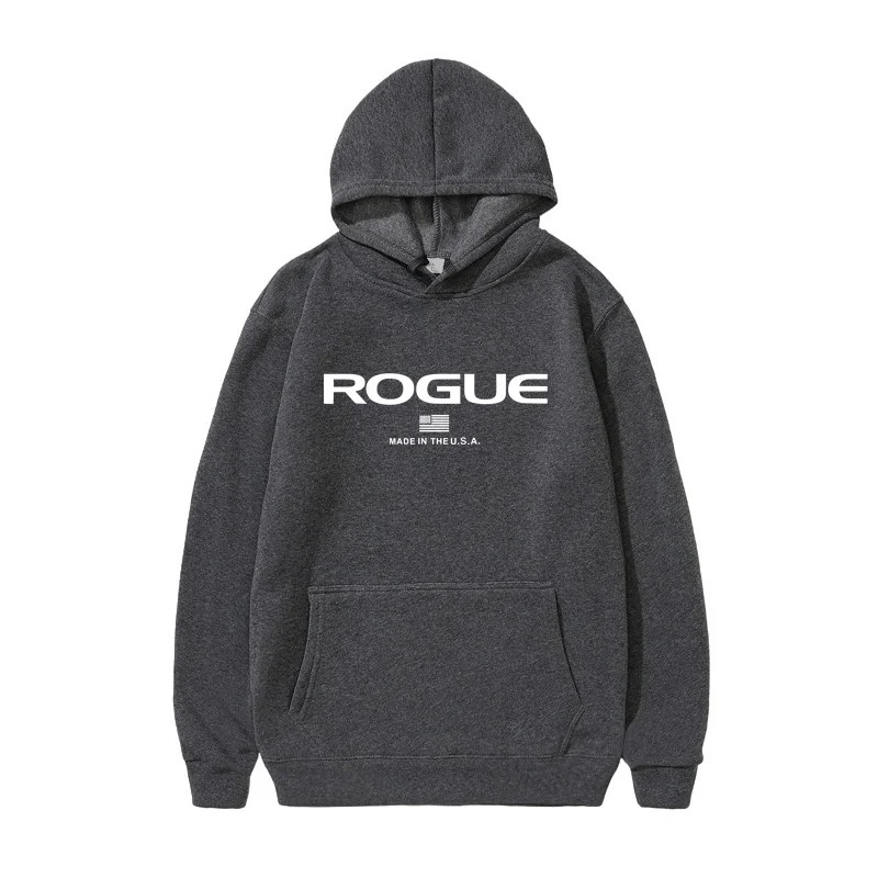 2025 Hoodie Mens Sports Rogue Fitness Hooded Sweater Cotton Fleece Men Pullovers Hip Hop Sweatshirt Clothing 250318